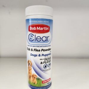 BOB MARTIN TICK AND FLEA POWDER-DOG AND PUPPY 100G