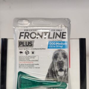FRONTLINE PLUS DOG MED 10-20KG (BLUE)
