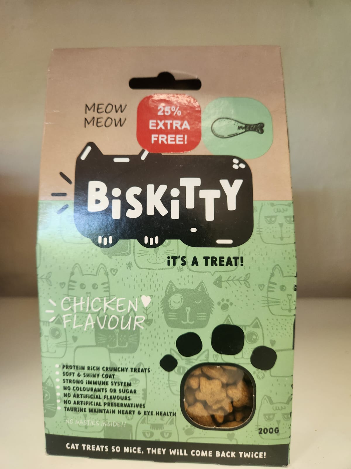 BISKITTY CAT CHICKEN TREATS 200G