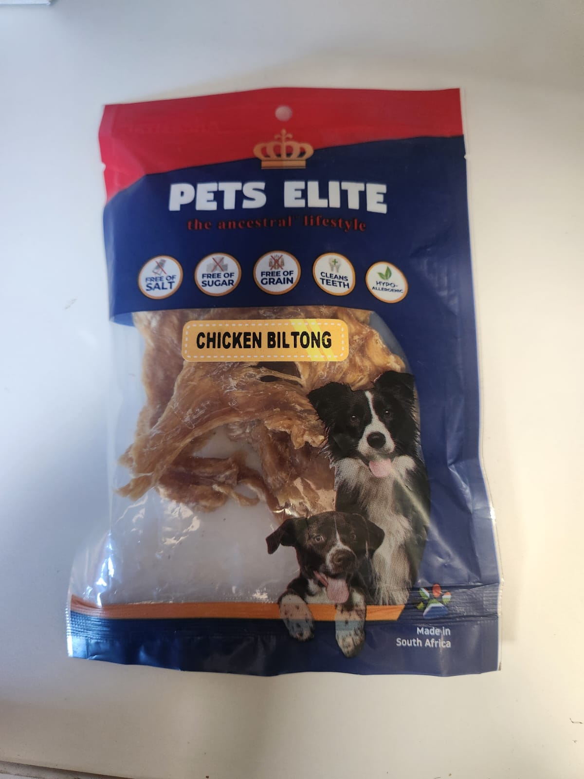 PETS ELITE CHICKEN BILTONG 45G