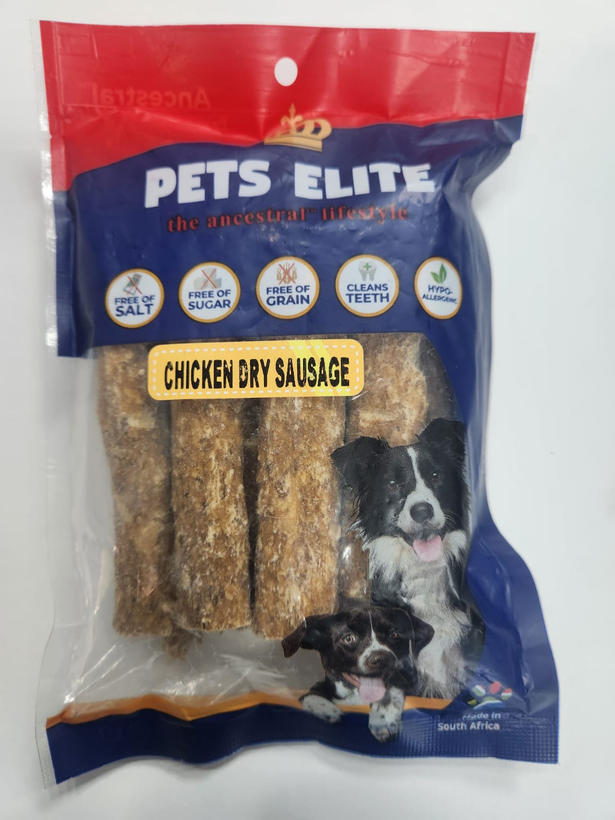 PETS ELITE CHICKEN DRY SAUSAGE 90G