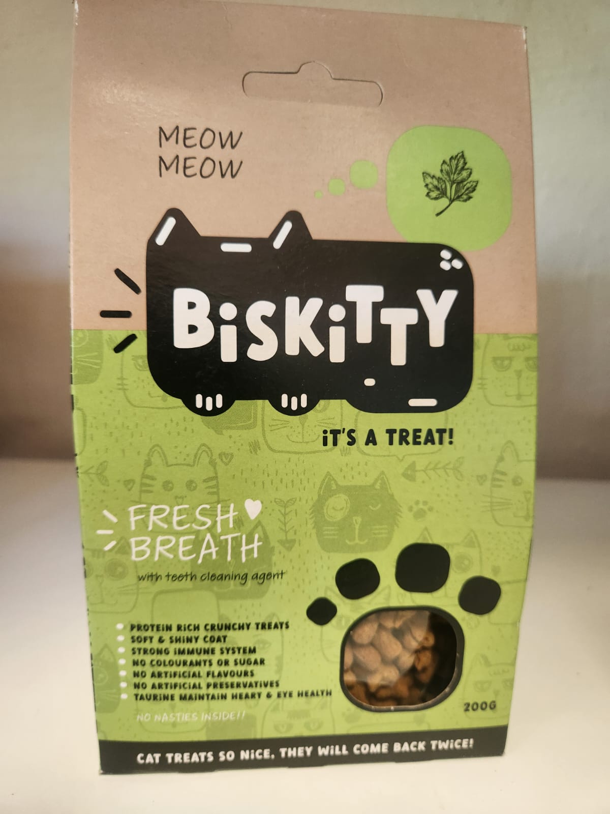 BISKITTY CAT FRESH BREAT TREATS 200G