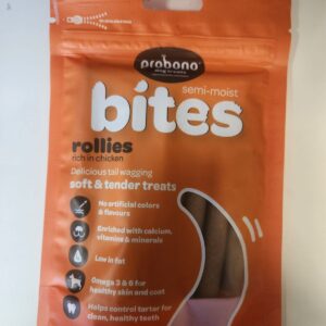 PRO BONO SEMI MOIST CHICKEN ROLLIES 120g