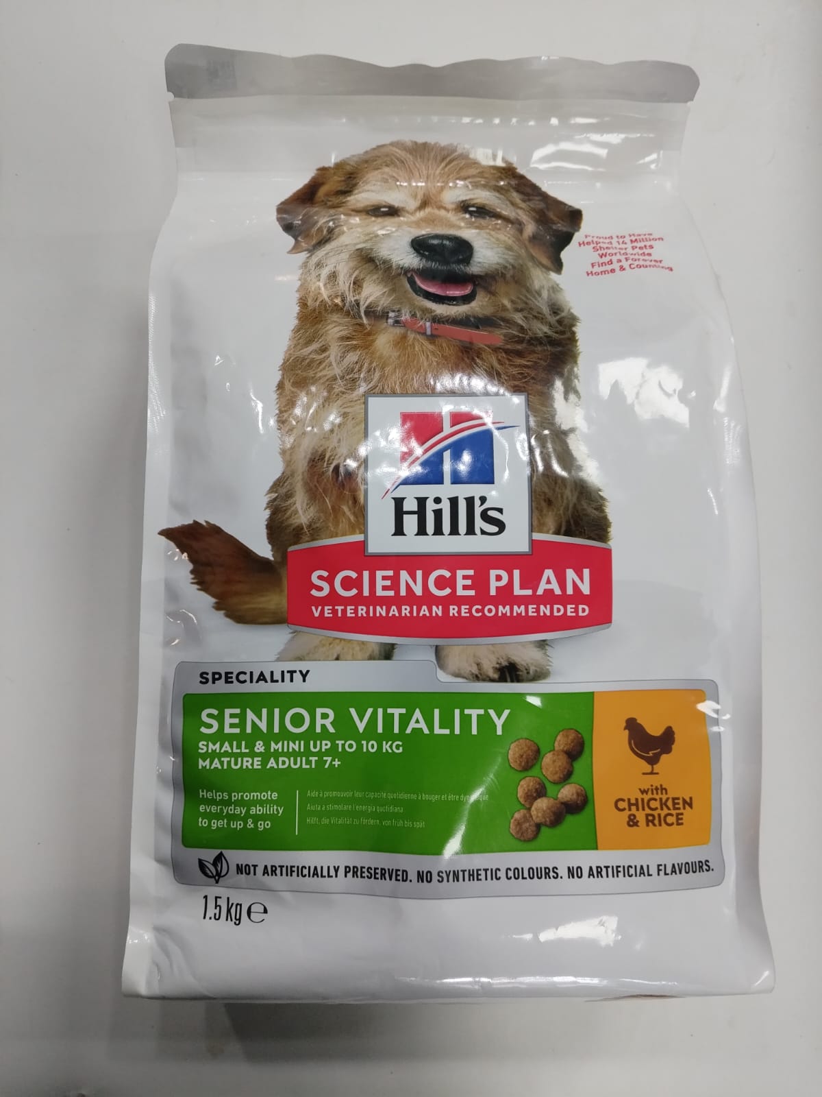 HILLS SP CAN SENIOR VITALITY SML/MINI 1.5KG